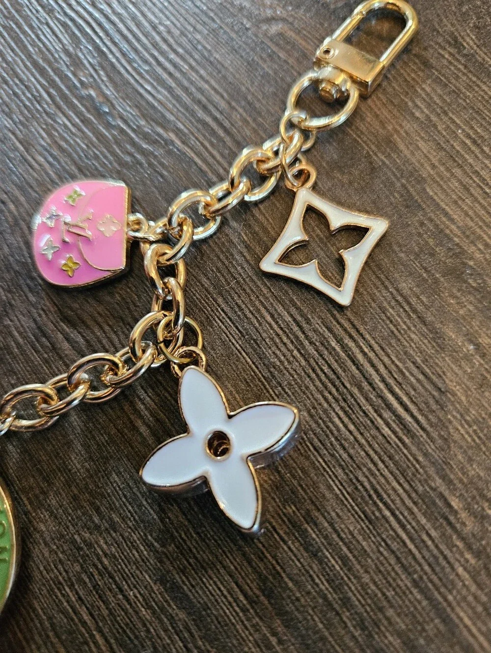 LV Trunks & Bags Medallion + Stamped Purse Charm Reimagined On Handmade Bagcharm